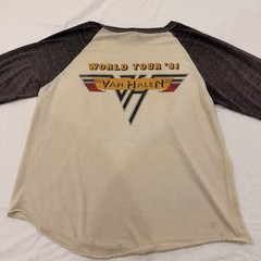 Vintage 1981 Van Halen World Wide Tour Band Tee Shirt Size MEDIUM
