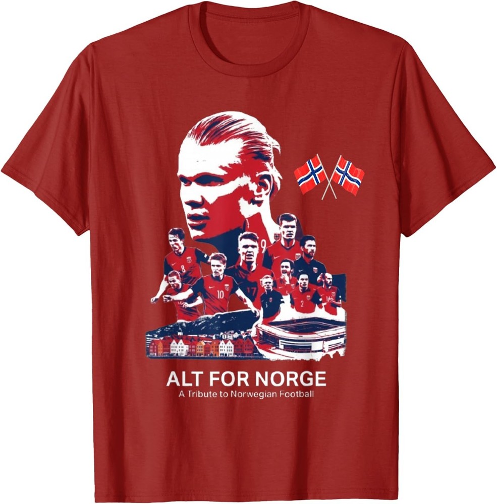 Norway Flag Vintage Style Nordic Red White Blue Symbol T-Shirt