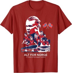 Norway Flag Vintage Style Nordic Red White Blue Symbol T-Shirt