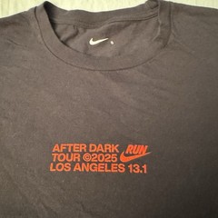 Nike Run After Dark Tour 2025 T Shirt Size Small Los Angeles 13.1 Swoosh