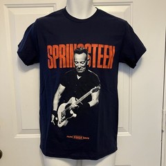 Springsteen E Street Band T Shirt Mens Small Blue 2024 Tour Concert Graphic Tee