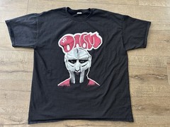 MF DOOM Graphic T-Shirt Rap Tee Gladiator Mask Hip Hop Streetwear Men’s XXL