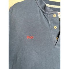Tyndale FR Flame Resistant Henley Shirt Mens XL Navy NorthWestern Energy Rob USA