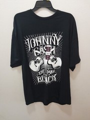 Mens Johnny Cash The Man In Black Tshirt Top Size 2XL 50-52 NWT