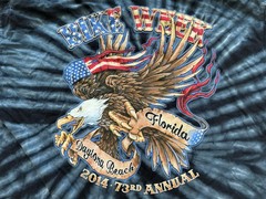 Daytona Beach Bike Week Rally 2014 Tie Dye T Shirt Lot Of 2 XXL Biker Motorcycle