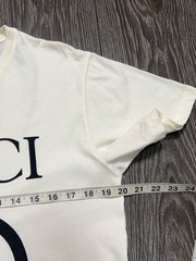 Mens Gucci Interlocking GG Big Logo Printed Tee T Shirt Cotton Size L