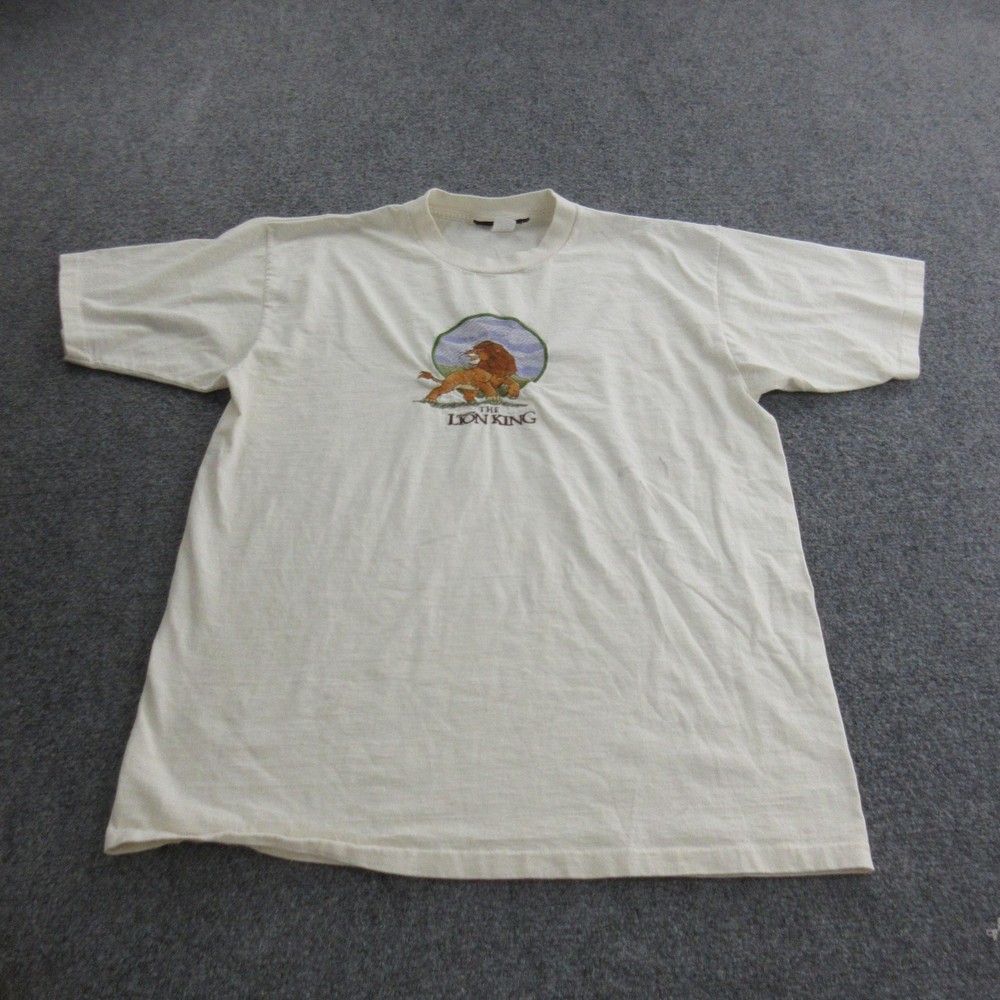 Vintage The Lion King Shirt Mens Large XL Embroidered Disney Movie Made USA 90s