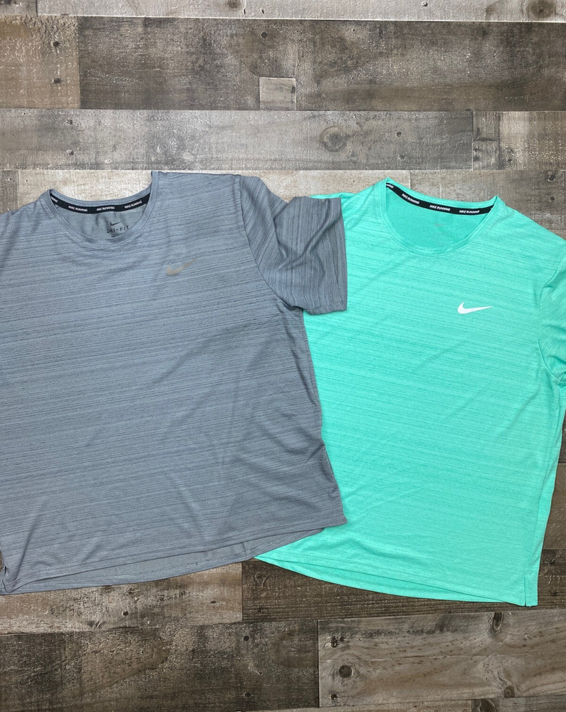 Nike Mens Lot of 2 Short Sleeve T Shirt M Legend Miler Running Gym Standard Fit