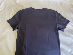 G-STAR RAW Organic Cotton Graphic Logo Tee T-Shirt in Fantem Blue Mens Size S