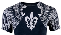 Xtreme Couture Affliction Men’s T-Shirt AEROSMITH Black Wings Biker Tattoo MMA