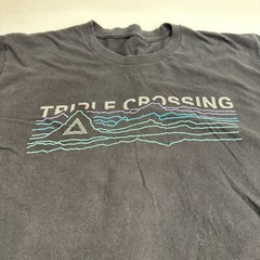 Triple Crossing Brewery Waves Crew Neck Short Sleeves Solid Graphic Tee Sz M