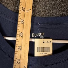 Duluth Trading Co Navy Blue Graphic T-Shirt XL NWT Cotton Short Sleeve Tee