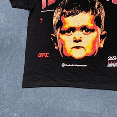 UFC Hasbulla Magomedov T Shirt Mens Large Black Cotton Dark Wash Non Stretch