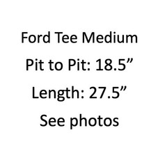 Ford Bronco T-Shirt Mens Medium Blue Graphic Built Wild Cotton Mineral Wash
