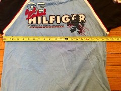 Vintage Tommy Hilfiger Red Label 85 Jersey T-Shirt Blue/Blue Mens Medium #565