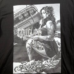 Shaka Wear Super Max Heavy T-Shirt Mens 2XL Black Lowlife Lowrider Car Graphic