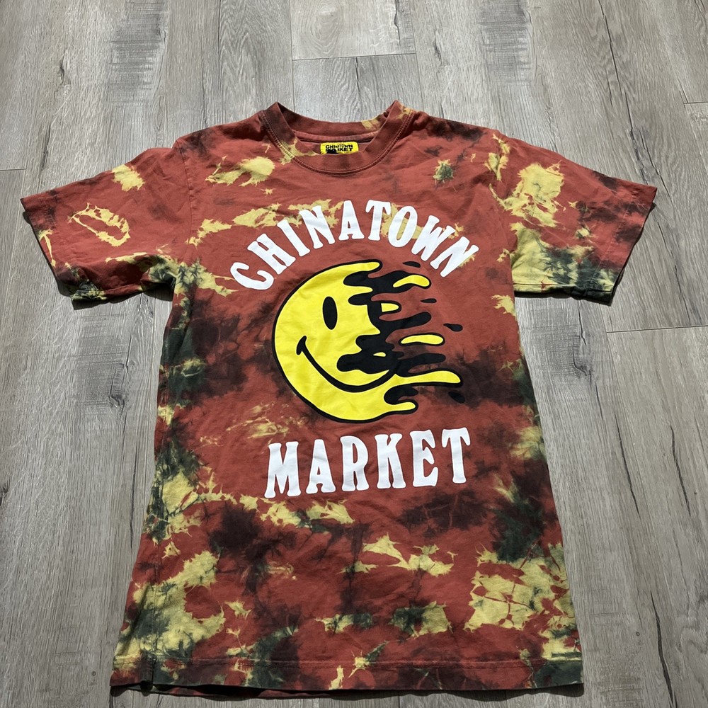 Chinatown Market T-Shirt Men’s Medium Tie-Dye Smiley