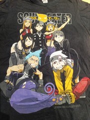 Vintage Soul Eater Shirt Slim Fit Size XS Y2K Manga Anime Promo 2009 Cottton