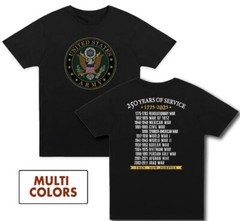 US Army 250th Anniversary World Tour T-Shirt
