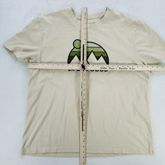 Life Is Good Shirt Mens 2XL Beige Mountain Logo Graphic Hiking Outdoor Tee