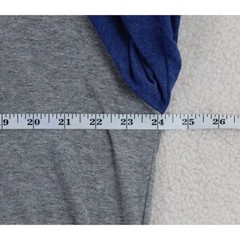 Jezees Blend Chicago Windy City Baseball T-Shirt Mens XL Gray Blue Raglan