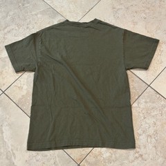 FTP FUCT Army Military Graphic Shirt Mens Medium Olive Green Tee Streetwear USA