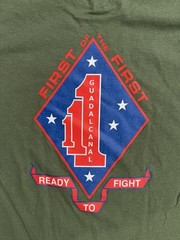 UNITED STATES MARINE CORPS USMC 1st BATTALION 1st MARINES (1/1) T-Shirt – Sz XL