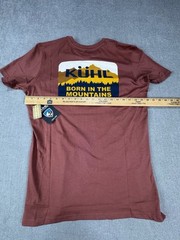 Kuhl Shirt Mens Medium Rust Organic Cotton Brown Hiking Trek New