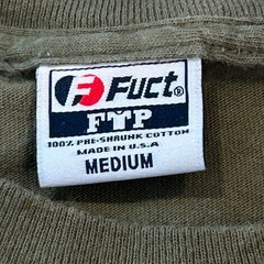 FTP FUCT Army Military Graphic Shirt Mens Medium Olive Green Tee Streetwear USA