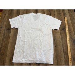 Nordstrom V-Neck T-Shirt Mens Large White Adult Supima Cotton Short Sleeve