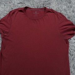 Mack Weldon Adult Shirt Large Red Daily Wear Pima Cotton Pullover Tee Mens