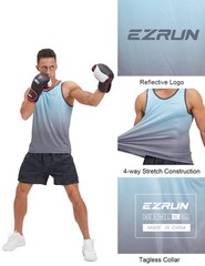 Men’s Quick Dry Sport Tank Top for Bodybuilding Gym Athletic Jogging Running,…
