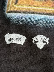 Vintage 1999 Pro Player NBA Finals NY Knicks San Antonio Spurs Tee Sz. 2X Black