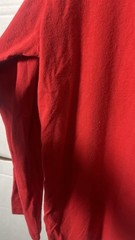 Vintage Tommy Hilfiger Embroidered Red Long Sleeve T Sz Medium (1405)see Photo