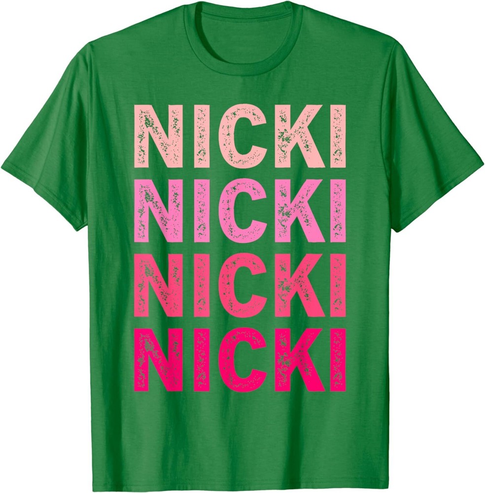 Personalized Name Nicki I Love Nicki Vintage Unisex T-Shirt