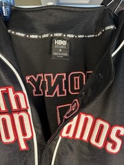 Vintage The Sopranos Tony #1 Black Baseball Jersey Size XXL HBO Exclusive