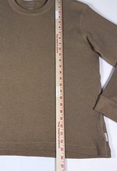 American Eagle Men’s L Khaki Super Soft Standard Fit Waffle Knit Thermal Shirt