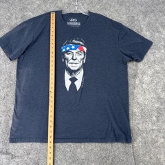 Rowdy Gentleman Reagan Shirt Men’s Extra Extra Large Ronnie Ronald Bandana Flag
