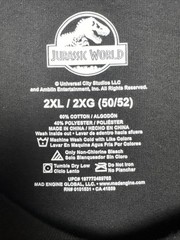 Jurassic World 2XL Camo Logo Graphic Shirt Official Universal Studios T-Shirt