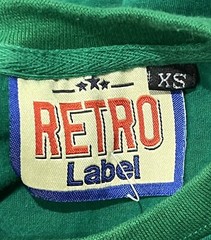 T Shirt – XS -Retro Label Green Just Get Yours 23 Money Bag 24 Cash Trendy