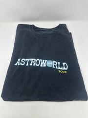 Travis Scott Astroworld Tour Tee Black Size XXL USED