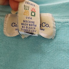 The Galt Knitting Co. by Non Fiction Seafoam Green T-Shirt Made In Canada Sz L