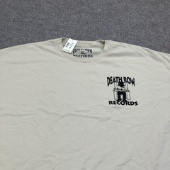 Death Row Records Shirt Mens XL White Double Sided Logo Graphic Tee Hip Hop