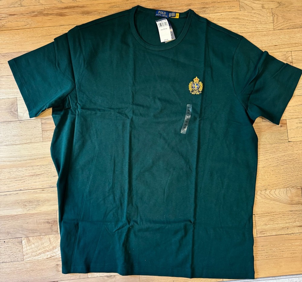 Polo Ralph Lauren T Shirt GREEN with Polo Logo 2XB 2TG