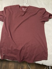 BYLT Drop-Cut BYLT Blend Crew Neck Short Sleeve T-Shirt Burgundy Men’s L