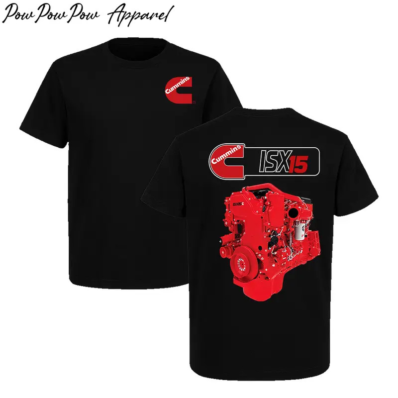 Cummins ISX15 Engine T-Shirt, Vintage Truck Mechanic Graphic Tee, Diesel Engine