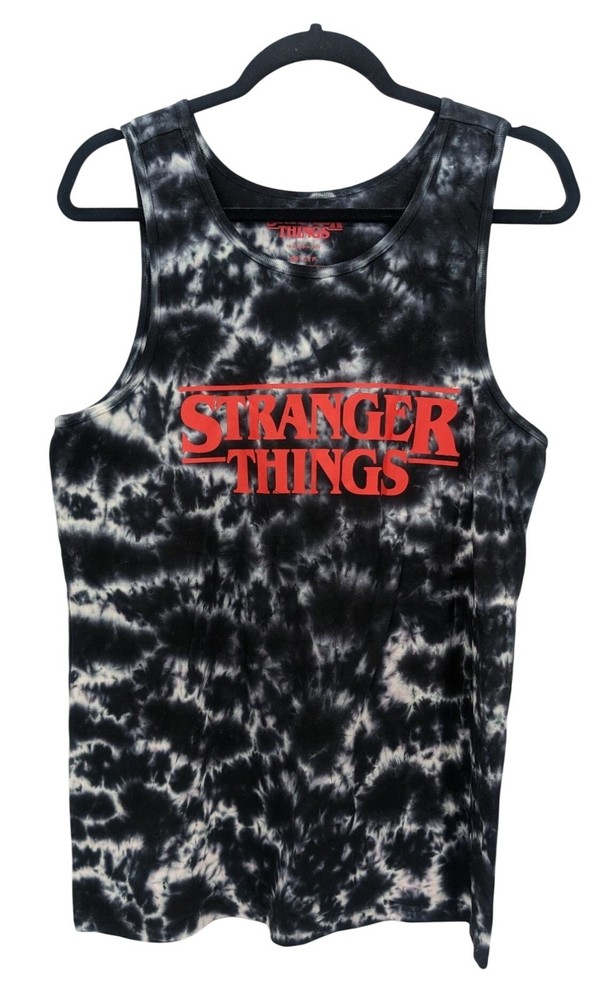 Stranger Things Tie Dye Graphic Tank Top Streetwear Grunge Indie Sleaze Small