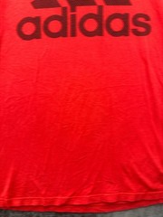 Adidas Go To Tee Shirt Mens Medium Red Short Sleeve Crew Neck Cotton Performance