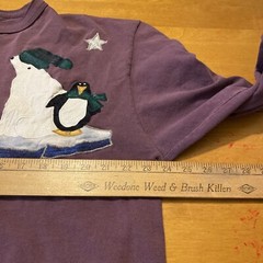 Vintage Men’s Henley Size XL Winter Scene Design Polar Bear Penguin See Pics