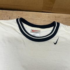 Vintage 90s Nike Single Stitch Central Swoosh Ringer T-Shirt – Made in USA Large
